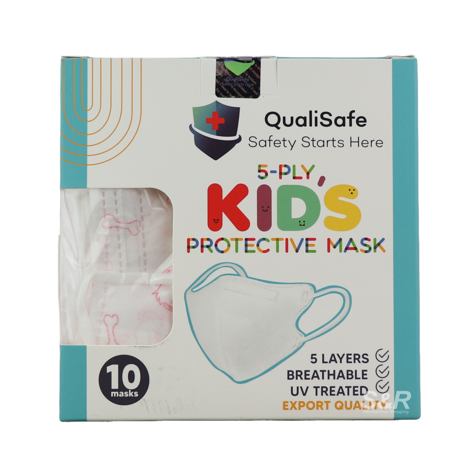 QualiSafe Kids 5-ply Protective Mask 10pcs QualiSafe Kids 5-ply Protective Mask 10pcs